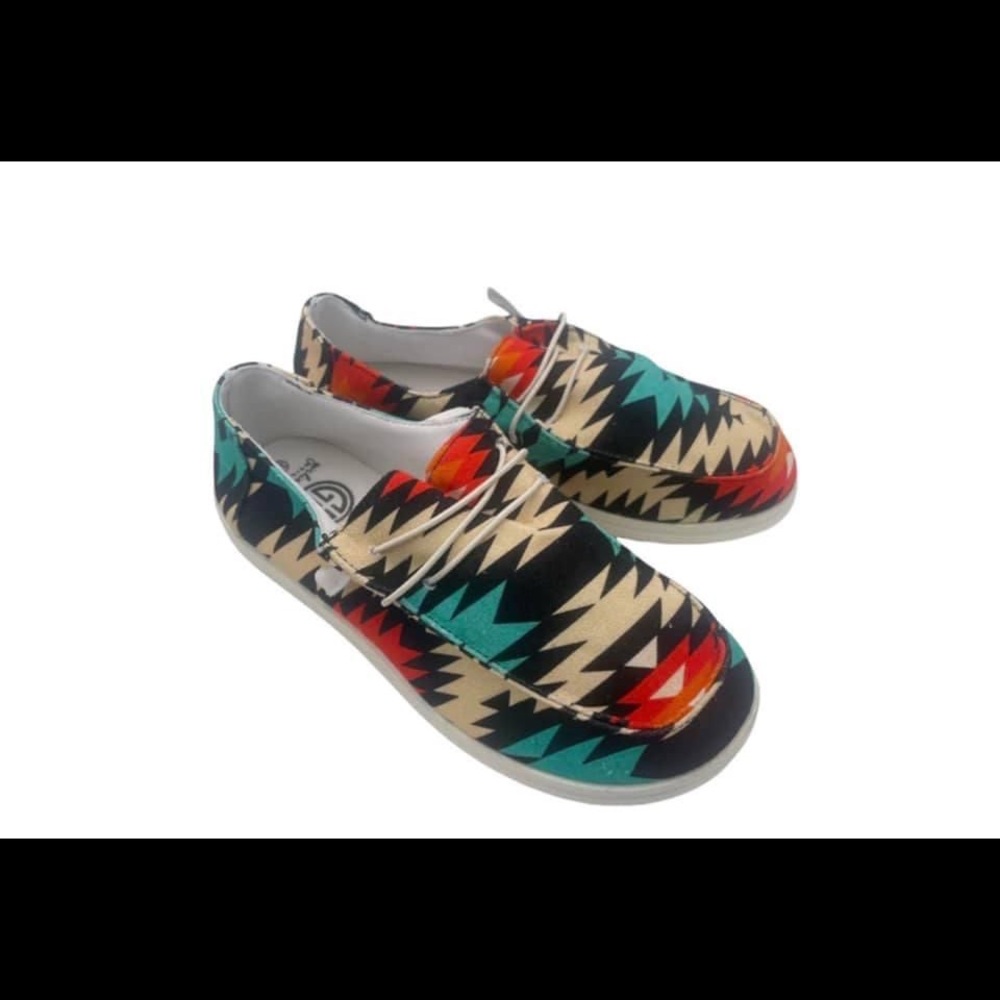 Aztec print shoes